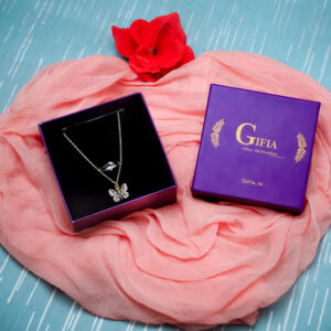 Gifia Jewelry Gift | Hug Ring & Butterfly Pendant